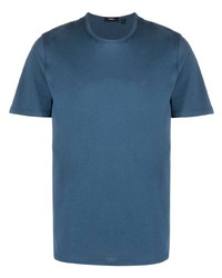 T-shirt à col rond bleu marine Theory