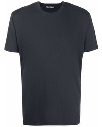 T-shirt à col rond bleu marine Tom Ford