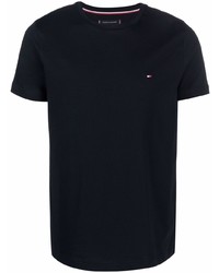 T-shirt à col rond bleu marine Tommy Hilfiger