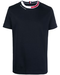 T-shirt à col rond bleu marine Tommy Hilfiger