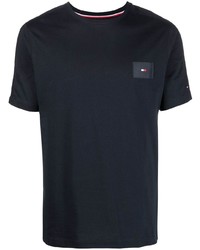 T-shirt à col rond bleu marine Tommy Hilfiger