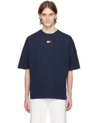 T-shirt à col rond bleu marine Tommy Jeans