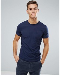 T-shirt à col rond bleu marine Tommy Jeans