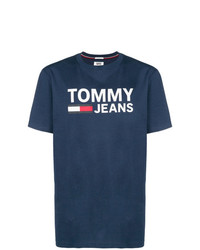 T-shirt à col rond bleu marine Tommy Jeans