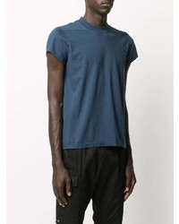 T-shirt à col rond bleu marine Rick Owens DRKSHDW