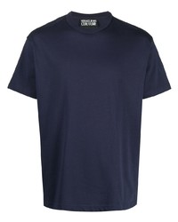 T-shirt à col rond bleu marine VERSACE JEANS COUTURE