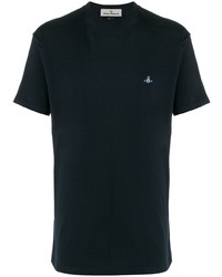 T-shirt à col rond bleu marine Vivienne Westwood