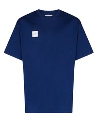 T-shirt à col rond bleu marine WTAPS