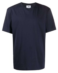 T-shirt à col rond bleu marine Y-3