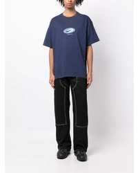 T-shirt à col rond bleu marine Nike