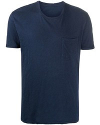T-shirt à col rond bleu marine Zadig & Voltaire