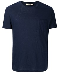 T-shirt à col rond bleu marine Zadig & Voltaire