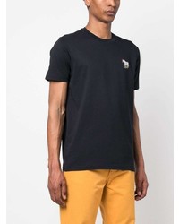 T-shirt à col rond bleu marine PS Paul Smith