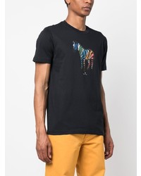 T-shirt à col rond bleu marine PS Paul Smith