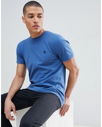 T-shirt à col rond bleu Abercrombie & Fitch