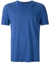 T-shirt à col rond bleu Alexander Wang