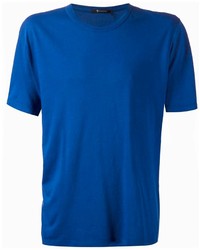 T-shirt à col rond bleu Alexander Wang