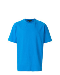 T-shirt à col rond bleu Alexander Wang