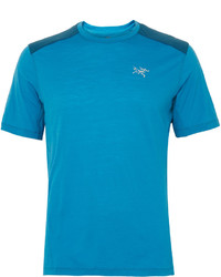 T-shirt à col rond bleu Arc'teryx
