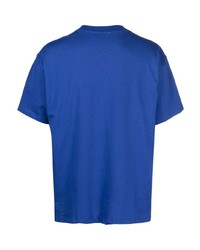 T-shirt à col rond bleu Soulland