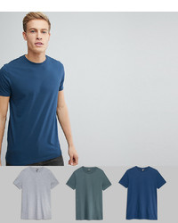 T-shirt à col rond bleu ASOS DESIGN