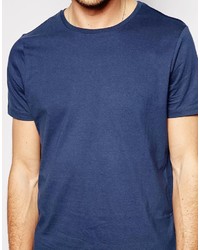 T-shirt à col rond bleu Asos