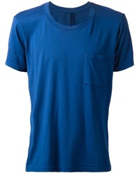 T-shirt à col rond bleu Attachment