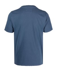 T-shirt à col rond bleu AUTRY