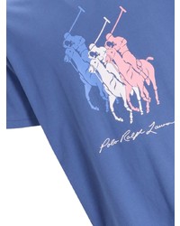 T-shirt à col rond bleu Polo Ralph Lauren