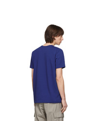 T-shirt à col rond bleu A.P.C.