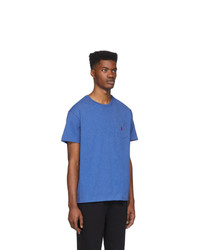 T-shirt à col rond bleu Polo Ralph Lauren