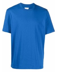 T-shirt à col rond bleu Bottega Veneta