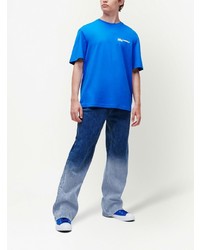T-shirt à col rond bleu KARL LAGERFELD JEANS