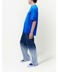 T-shirt à col rond bleu KARL LAGERFELD JEANS