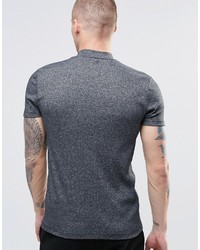 T-shirt à col rond bleu Asos