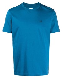 T-shirt à col rond bleu C.P. Company
