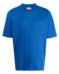T-shirt à col rond bleu Calvin Klein