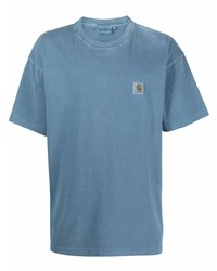 T-shirt à col rond bleu Carhartt WIP