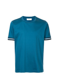 T-shirt à col rond bleu Cerruti 1881