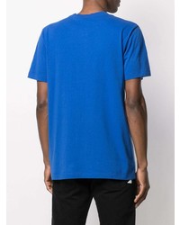 T-shirt à col rond bleu Off-White