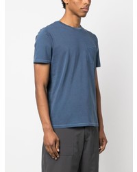 T-shirt à col rond bleu Parajumpers
