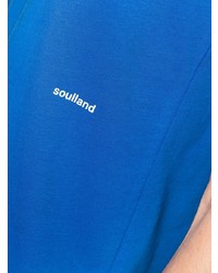 T-shirt à col rond bleu Soulland