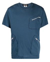 T-shirt à col rond bleu Comme des Garcons Homme Deux