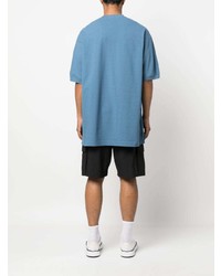 T-shirt à col rond bleu Y-3