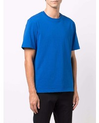 T-shirt à col rond bleu Bottega Veneta