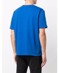 T-shirt à col rond bleu Bottega Veneta