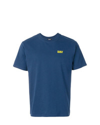 T-shirt à col rond bleu Dust