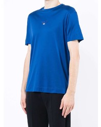 T-shirt à col rond bleu Emporio Armani