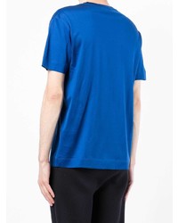 T-shirt à col rond bleu Emporio Armani