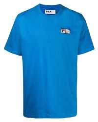 T-shirt à col rond bleu Fila